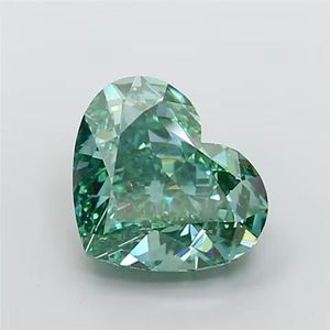 Diamante Verde Cultivado en Laboratorio de 9.00 Ct, Corte Corazón, Claridad VS1, Piedra Suelta Certificada para Anillo de Compromiso y Joyería - Product Image 1