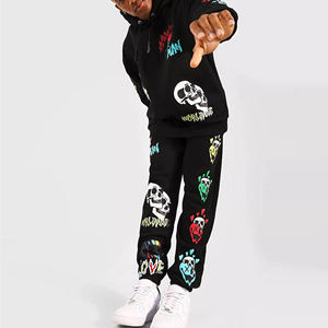 Survêtements décontractés pour hommes de haute qualité, impression de logo personnalisée, sweats à capuche pour hommes, vestes et pantalons zippés, ensemble jogging 2 pièces - Product Image 1