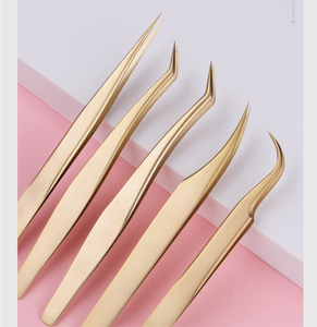 Factory Direct Sale Beginner's Tool Grafting Eyelash Tweezers Straight Head False Eyelash Tweezers - Product Image 5