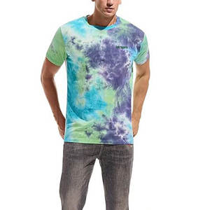 Nuevo diseño, logotipo personalizado, camisetas tie dye para hombre, precio económico, camisetas tie dye transpirables para hombre - Product Image 3