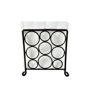 Servilletero de hierro forjado de Metal negro de Calidad exclusiva, soporte de tejido, servilletero de mesa para restaurante de Hotel al mejor precio - Product Image 1