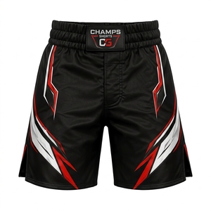 Shorts de combat MMA Vale Tudo personnalisés pour grappling, arts martiaux, imprimés par sublimation, antibactériens, séchage rapide, unisexe - Product Image 6