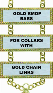 Barre de col en nacre pour gravure, barres dorées bordées de strass pour gravure, BARRE DE COL LUXE AVEC GRAVURE - Product Image 4