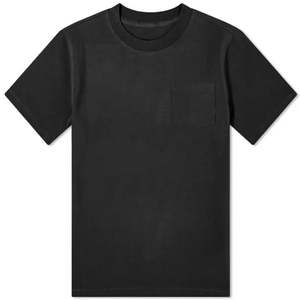 Camiseta de algodón de color liso para hombre High Click con bolsillo en el pecho, venta al por mayor, logotipo personalizado, camisetas de manga corta en blanco para personalizar - Product Image 5