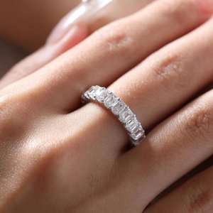 Luxury Gold 925 Sterling Silver Lab Grown Diamond <b>Adjustable</b> <b>Ring</b> Elegant Statement Fine Jewelry Gift for Women - Product Image 3