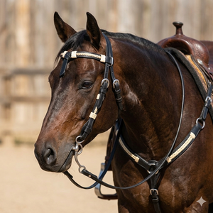 Juego de cabestros y riendas occidentales hechos a mano de alta calidad - Product Image 2