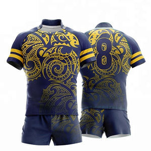 Uniformes de Rugby Personalizados OEM 2026 con Logotipo, Sublimación, Diseño Propio, Uniforme Deportivo Personalizado, Conjunto de Uniforme Escolar de Rugby - Product Image 2