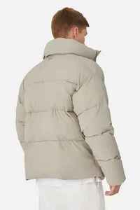Men's <b>Winter</b> Puffer Jacket Solid Color Stand Collar Zipper Closure <b>Thick</b> Polyester Wadding Casual Outdoor <b>Coat</b> Windproof Loose - Product Image 2