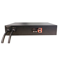 PDU de montage en rack 2U avec contrôle intelligent à distance, transfert de puissance ATS sans interruption, prise standard française 8 sorties 16A 32A, fiche industrielle