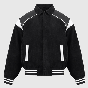 Veste universitaire pour homme, veste de baseball personnalisée, tissu en coton respirant, grande taille, mode streetwear d'hiver - Product Image 1