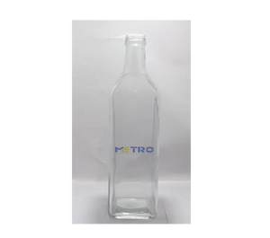 Bouteille en verre de 1L vide de qualité alimentaire pour l'huile d'olive, l'huile de cuisson, le vinaigre, les sauces – Emballage réutilisable et durable – Vente en gros - Product Image 4