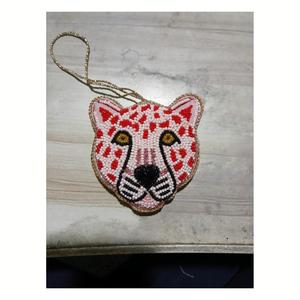 Luxury High Quality Velvet Metallic Zardozi Handmade Beaded <b>Animal</b> Christmas Ornaments Custom Embroidered Low MOQ Hanging - Product Image 5