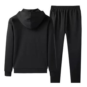 ชุดวอร์มมีฮู้ดสำหรับฤดูหนาว คุณภาพดีที่สุด แบบ unisex ชุดเซ็ต 2 ชิ้นสำหรับผู้ชาย ระบายอากาศได้ดี ผลิตจากโพลีเอสเตอร์/คอตตอน รับสั่งทำสีและโลโก้ OEM - Product Image 3