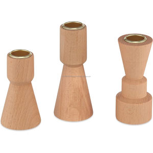 Bougeoir en bois fait main pour la décoration de la maison pour l'approvisionnement indien de table de salon pour la vente de Noël - Product Image 6