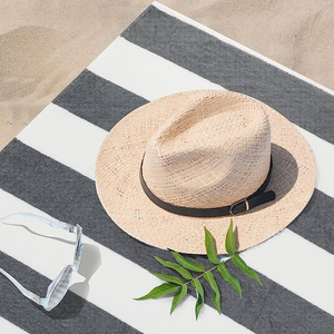 Serviette de piscine unie basique en coton, couleur bleu roi, pour la natation - Product Image 6