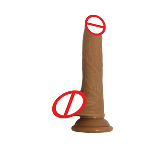 Dildo realista suave negro de silicona líquida, tapón anal impermeable con ventosa, juguete sexual manual para adultos, venta al por mayor - Product Image 2