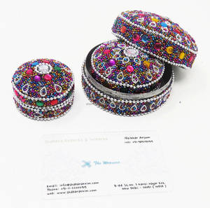 Caja de Regalo India para Acción de Gracias, Juego de 3 Cajas Decorativas para Joyas, Organizador de Joyas, Caja de Almacenamiento Antigua India - Product Image 6