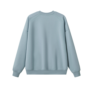 เสื้อสเวตเชิ้ตคอวีผ้าฟลีซหนานุ่มทรงโอเวอร์ไซส์ แขนเสื้อแบบแร็กแลน สไตล์ลำลองแนวสตรีทแวร์ ผู้ผลิตเสื้อสเวตเชิ้ตแบบเรียบๆ สำหรับทุกเพศ - Product Image 4