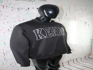 Sudadera con Capucha KENNY BLACK, 100% Algodón, Transpirable, de Secado Rápido, Estilo Urbano Vintage, con Cuello Ancho y Hilos Finos - Product Image 4