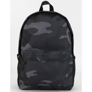 Unisex Camo Print Design Polyester Backpack With Zipper Closure & Front Pocket Casual Style Waterproof Business Travel Backpack - Product Image 1