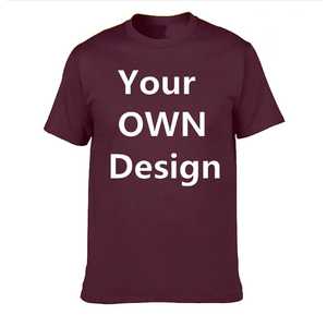 Camiseta de Jersey 100% Algodón Grueso con Logotipo Personalizado OEM, Transpirable, Informal, con Patrón Sólido, Tejida, Transpirable, Talla Grande para Hombre - Product Image 4