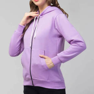 <b>Women's</b> Custom Printed <b>Zip</b>-<b>Up</b> Hoodie Customizable Front High Quality Cotton Blend Casual Regular Fit Hooded Sweatshirt <b>Jacket</b> - Product Image 6