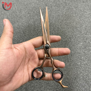 Ciseaux de coiffure professionnels en acier inoxydable, lame tranchante, manche court, pour droitiers, ciseaux de coupe de cheveux - Product Image 2