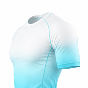 T-shirt de compression Rash Guard pour homme, couche de base d'entraînement à manches courtes, séchage rapide, pour la course et le fitness, haut de performance athlétique - Product Image 5