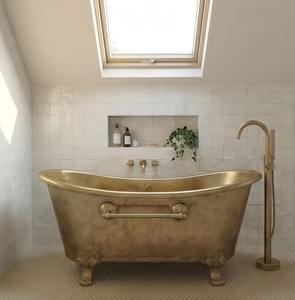 Bañera de Cobre Sólido de Primera Calidad, Bañera Independiente de Diseño para Espacios de Baño Impresionantes y Durabilidad a Largo Plazo - Product Image 2