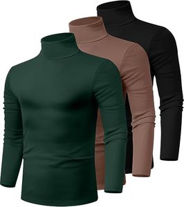 เสื้อไหมพรมคอเต่าทรงโอเวอร์ไซส์สำหรับผู้ชาย สีพื้น แขนยาว สไตล์ลำลอง สตรีทแวร์ เสื้อผ้าฤดูหนาว ผ้าฝ้าย 100% เป็นมิตรกับสิ่งแวดล้อม - Product Image 6