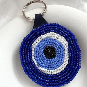 Nuevo Llavero Personalizado con Cuentas y Bordado en Forma de Corazón, Hecho en India - Product Image 2