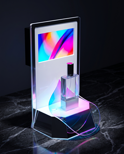 Eleve su presentación de productos Soporte de exhibición de encimera de acrílico innovador Pantallas LCD integradas Cautivar y atraer al cliente - Product Image 3