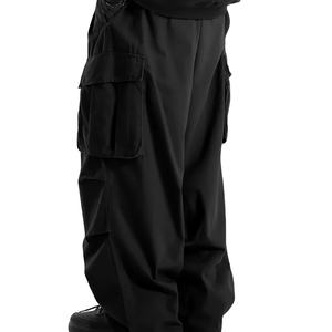 Pantalones Cargo de Diseño Clásico con Múltiples Bolsillos con Solapa, Pantalones Cargo Holgados con Cordón para Hombre, para Skateboarding, Calle, Aire Libre y Camping - Product Image 2