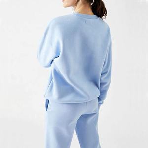 Customizable Women's Two-Piece Casual Winter Set Knitted Hoodie Pants Solid Plus Size Pattern Decoration Fall Season Packed <b>Bag</b> - Product Image 4