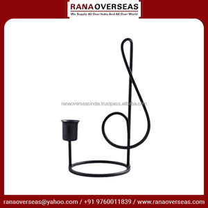 Portavelas de hierro y metal con notas musicales, ideal para bodas, fiestas y cenas románticas, precios al por mayor asequibles - Product Image 3