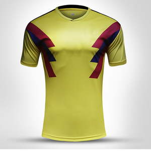 Maillots de football pour hommes de haute qualité en Spandex/Coton à manches courtes, couleurs et logo personnalisés, prix de gros, kits de football en solde - Product Image 2