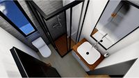 Maison Modulaire de Luxe à 2 Chambres en Conteneur de 215 pi² avec Alimentation Intégrée et Espace Préparatoire – Garantie et Livraison Gratuite Partout en France