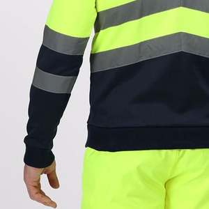 Sweat-shirt de sécurité personnalisable en polyester respirant et imperméable avec LED de classe 3, grande taille, pour le travail - Product Image 3