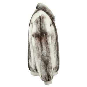 Manteau en fausse fourrure de luxe pour femme, chaud et élégant pour l'hiver, à manches longues, doux et moelleux, doublure en soie, personnalisable OEM, vente en gros - Product Image 4