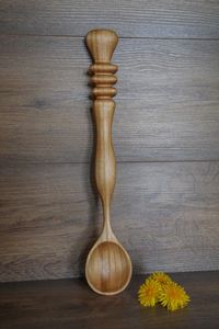 Cuchara de Madera Sólida Ecológica para Servir, Mezclar y Remover en Fiestas - Product Image 6
