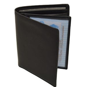 Men's Genuine Leather <b>Trifold</b> <b>Wallet</b> Multi-Card Holder Black Minimalist Fold Closure Short Style High Quality Open Fold <b>Wallet</b> - Product Image 3