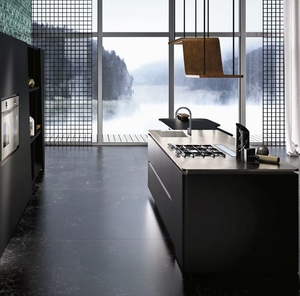 JY Project Customized European PVC Glossy Modular Kitchen Cabinet MDF Carcase Marble Countertop Modern Full <b>Set</b> 2-Year Warranty - Product Image 2