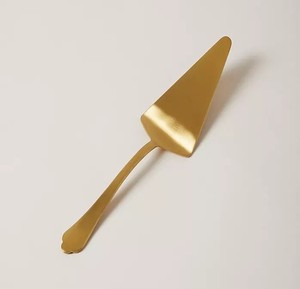 Elegant Gold Plated Cake Server With Ornate Handle <b>Flatware</b> Set Wedding Occasion - Product Image 2