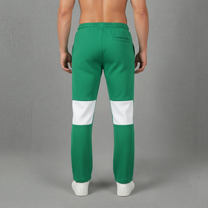 Pantalones Deportivos Negros de Algodón para Hombre, Cintura Elástica, Corte Holgado, Casuales, con Logotipo Estampado en la Pierna Derecha, Proveedor OEM al por Mayor - Product Image 2