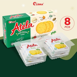 Galletas de verduras crujientes Atela HALAL, 150g, producto FMCG bajo en grasa de Vietnam, bolsita, Caja de galletas dulces saladas, precio - Product Image 1
