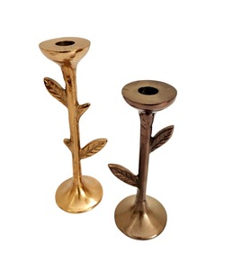 Candelabro de Aluminio Plateado, Portavelas Metálico, Soporte para Velas Tipo Baqueta, para Decoración de Mesa en Bodas y Hogar - Product Image 3