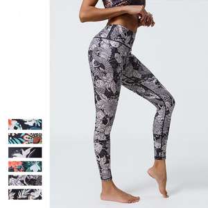 Pantalones Deportivos de Cintura Alta para Mujer, Ligeros, de Spandex/Nylon, Largos hasta el Tobillo, para Yoga, Gimnasio, sin Costuras - Product Image 1
