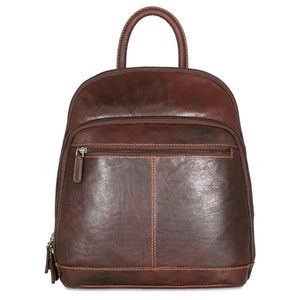 Wholesale Supplier Genuine <b>Leather</b> Women Chest Crossbody Bag Vintage Flap Backpack <b>Purse</b> with Custom Logo & Low MOQ - Product Image 1