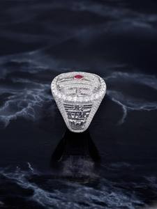 Bague unisexe personnalisée en zircon, bijou moderne en laiton, bague statement pour mariage et fête - Product Image 1