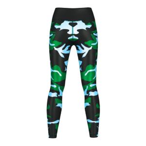 Custom Women Camo <b>Pattern</b> Yoga <b>Leggings</b> High Elastic Gym Fitness Tights - Product Image 2